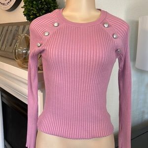 NWT  INC Pink Long-sleeve Sweater